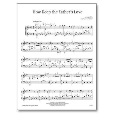 How Deep the Father's Love for Us: A Multi-Layered Analysis of Sheet Music